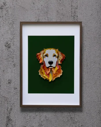 modern sanat eseri golden katmanlı suluboya tablosu