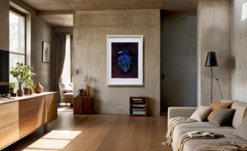 loft salonda kağıt kesim kuzgun sanat eseri