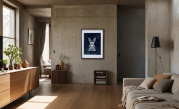loft oturma alanı kaatı sanatı tavşan modern yorum