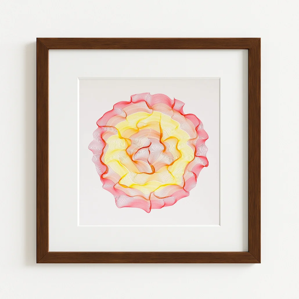 mandala spiral kompozisyon algoritmik sanat