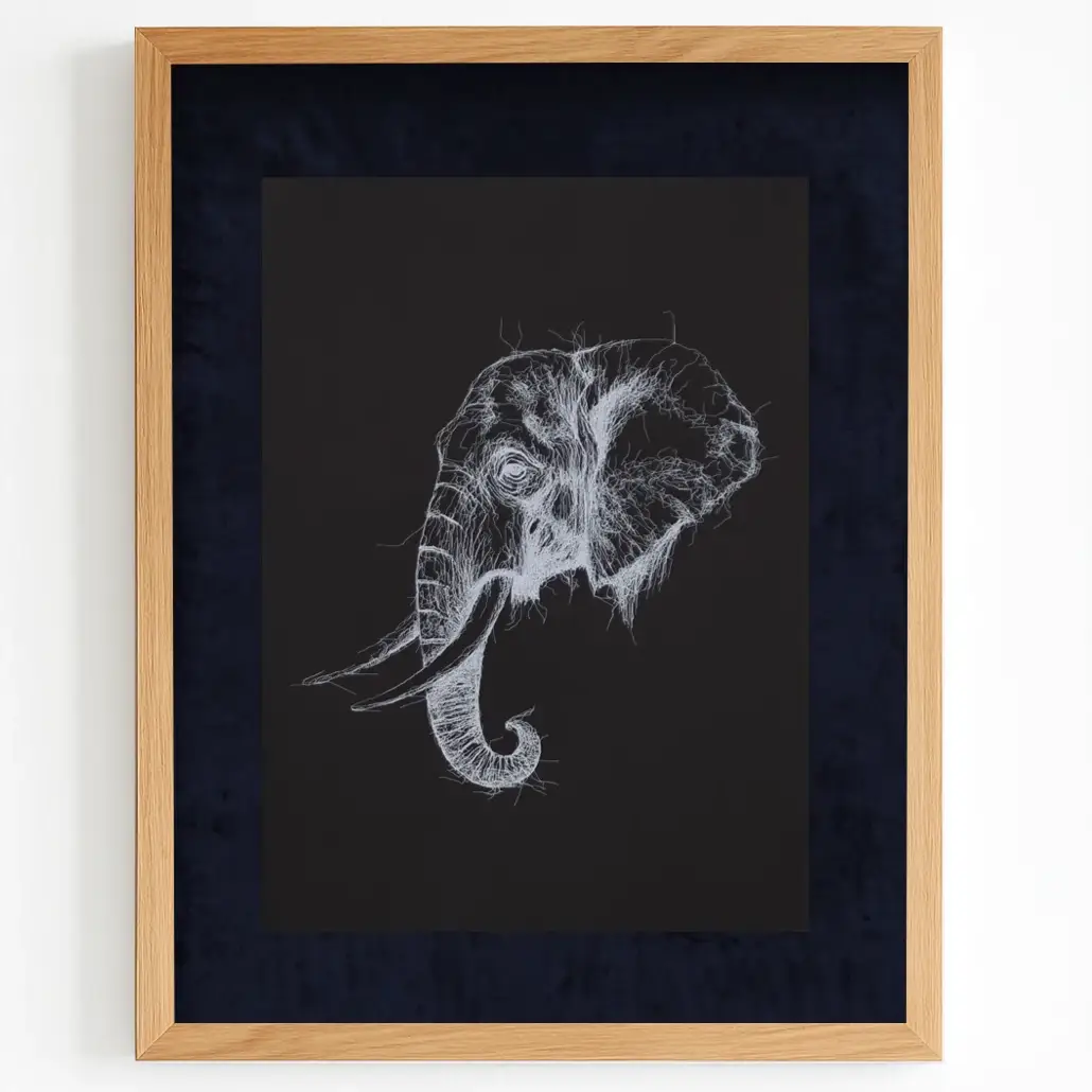 Fil pen plotter çizim tekniğiyle grafik sanat