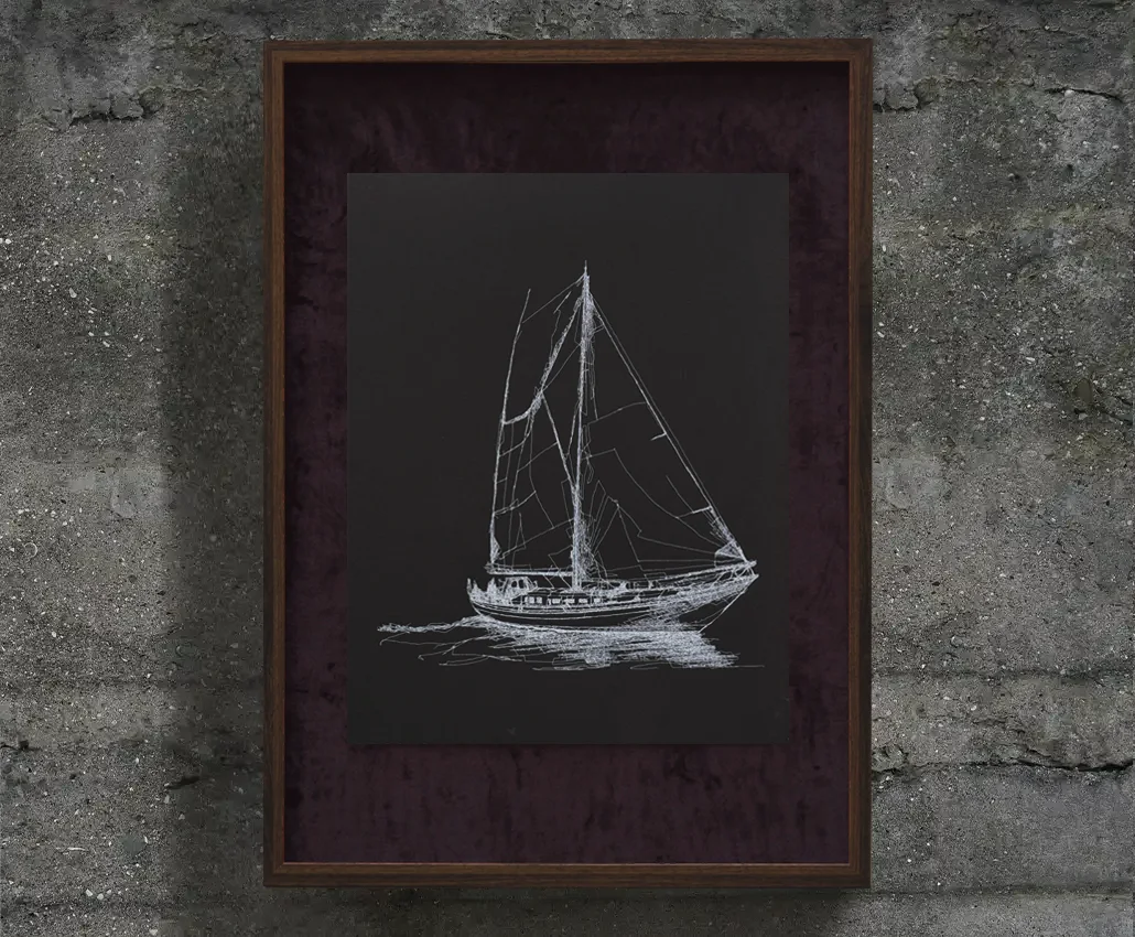 beton duvar üzerinde algoritmik sanat