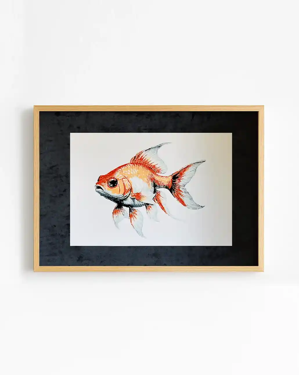 japon balığı pen plotter çizimi tablosu